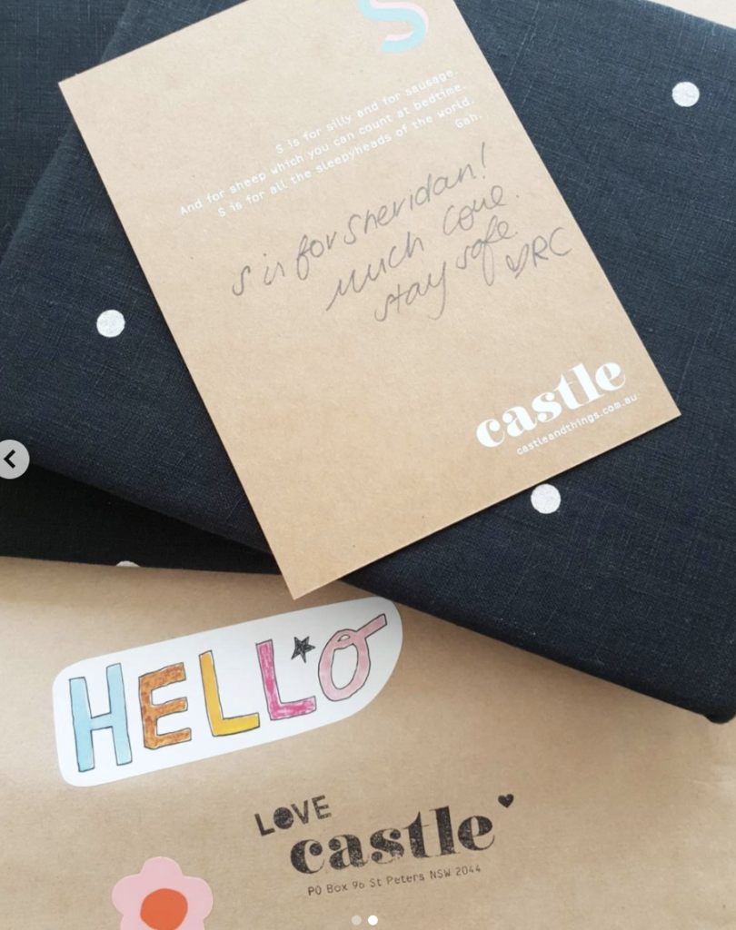 Rachel Castle's packaging includes a personal note that is part of creating a great customer experience