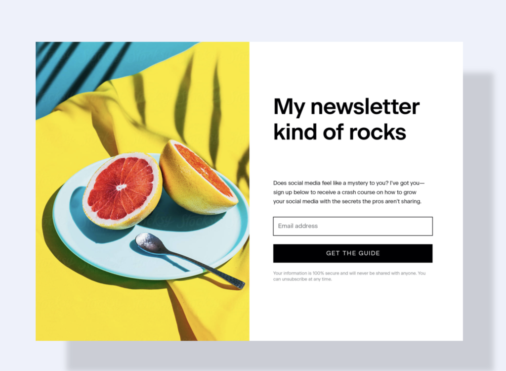 An example of email newsletters for your product business as part of a good customer experience