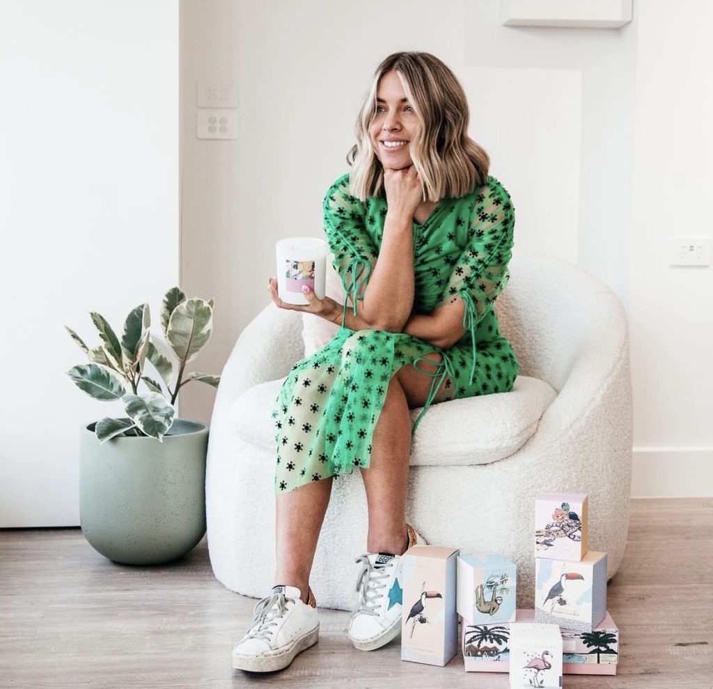 Stefi Kerby, founder of Australia-based candles and fragrance brand Celia Loves