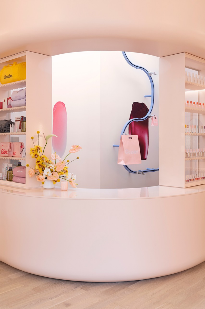 glossier store with amazing retail design thelotco retail coach
